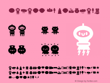 KawaiiRT-Dingbats Version 1.000;PS 001.000;hotconv 1.0.88;makeotf.lib2.5.64775图片样张