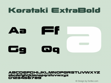 KoratakiEb-Regular Version 3.000图片样张