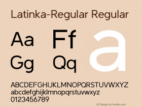 Latinka Regular Version 1.000;com.myfonts.easy.jaroslav-zavodny.latinka.regular.wfkit2.version.5ckJ图片样张