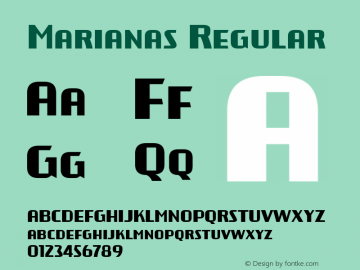 Marianas-Regular Version 1.003图片样张