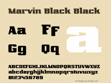 Marvin Black Black Version 1.00 October 3, 2017, initial release图片样张