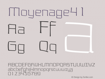 ☞Moyenage41 Version 1.000 2008 initial release;com.myfonts.easy.storm.moyenage.41.wfkit2.version.3dov图片样张