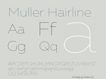 Muller Hairline Version 1.000图片样张