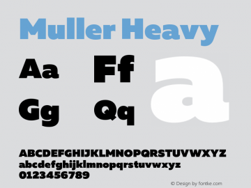Muller Heavy Version 1.000;PS 001.000;hotconv 1.0.88;makeotf.lib2.5.64775图片样张