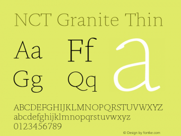 NCT Granite Thin Version 1.000图片样张