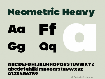 Neometric Alt Heavy Version 1.000;PS 001.000;hotconv 1.0.88;makeotf.lib2.5.64775;YWFTv17图片样张