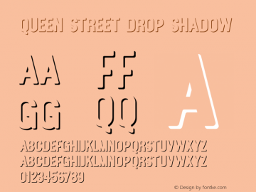 QueenStreet-DropShadow Version 1.000;PS 001.001;hotconv 1.0.56图片样张