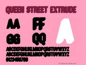 QueenStreet-Extrude Version 1.000;PS 001.001;hotconv 1.0.56图片样张