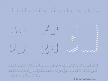 Smile pro Shadow Line Version 1.000;PS 001.000;hotconv 1.0.70;makeotf.lib2.5.58329 DEVELOPMENT图片样张