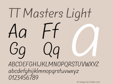 TTMasters-Light Version 1.000图片样张