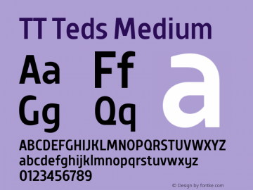 TT Teds Medium Version 1.000; ttfautohint (v1.5)图片样张
