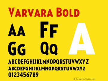 Varvara-Bold Version 1.000;com.myfonts.easy.tegetype.varvara.bold.wfkit2.version.4JuX图片样张