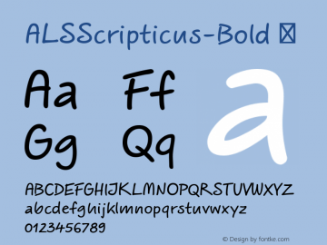 ☞ALSScripticus-Bold Version 1.008;com.myfonts.easy.artlebedev.als-scripticus.bold.wfkit2.version.4f41图片样张