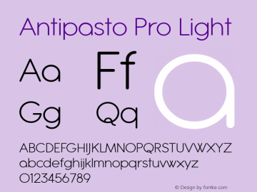 Antipasto Pro Light Version 1.000图片样张