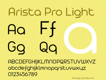 Arista Pro Light Version 1.000图片样张