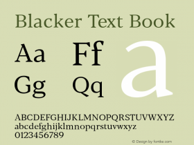 BlackerText-Book Version 1.0 | w-rip DC20180110图片样张