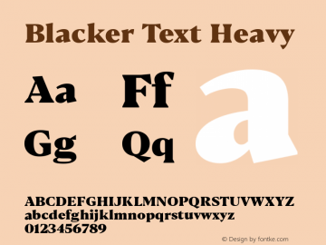 BlackerText-Heavy Version 1.0 | w-rip DC20180110图片样张