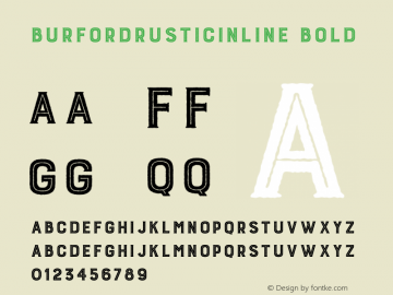 BurfordRusticInlineLight Version 1.000;com.myfonts.easy.kimmy.burford-rustic.inline-light.wfkit2.version.4nY7图片样张