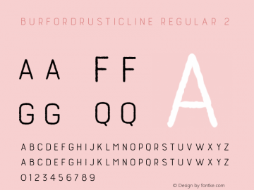 BurfordRusticLine-Regular2 Version 1.000;com.myfonts.easy.kimmy.burford-rustic.line-bold.wfkit2.version.4nY6图片样张