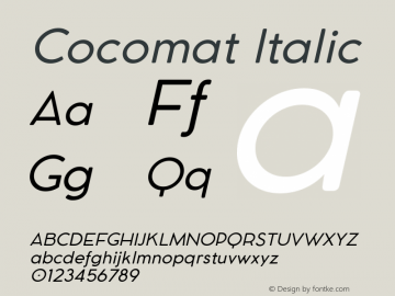 Cocomat Italic Version 2.001图片样张