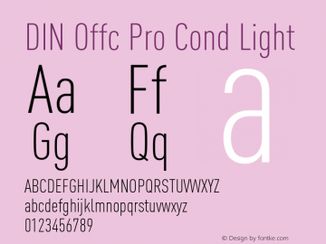 DIN Offc Pro Cond Light Version 7.504; 2009; Build 1023图片样张
