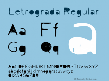 Letrograda Regular v1.3 Font Sample