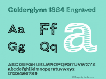 Galderglynn1884Engraved-Regular Version 1.000图片样张