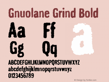 GnuolaneGrind-Bold Version 2.003图片样张