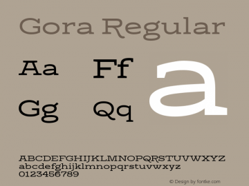 Gora-Regular 1.000图片样张