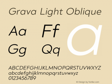 Grava-LightOblique Version 2.303;PS 002.303;hotconv 1.0.88;makeotf.lib2.5.64775图片样张