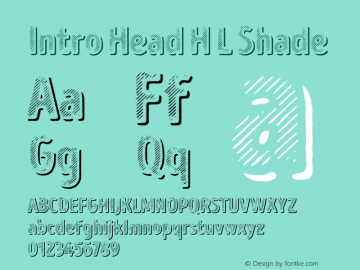 Intro Head H L Shade Version 1.000;PS 001.000;hotconv 1.0.70;makeotf.lib2.5.58329图片样张