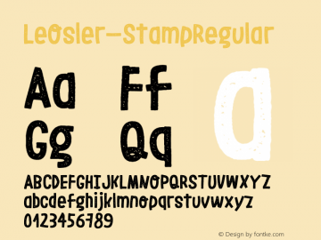 ☞LeOsler Stamp Regular Version 1.000; ttfautohint (v0.95) -d;com.myfonts.easy.antipixel.le-osler.stamp-regular.wfkit2.version.4oK3图片样张