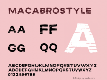 ☞MACABROSTYLE Version 1.000;PS 001.001;hotconv 1.0.56;com.myfonts.easy.rodrigotypo.macabro.style.wfkit2.version.4hbK图片样张