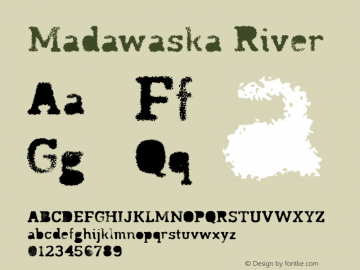 MadawaskaRiver-Regular Version 1.003图片样张