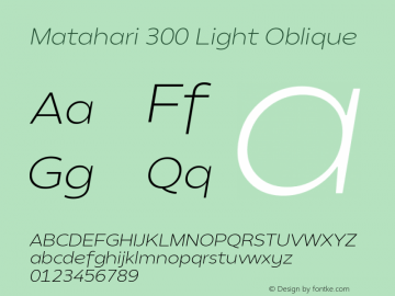 Matahari 300 Light Oblique Version 1.000;YWFTv17图片样张