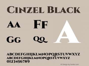 Cinzel Black Version 2.000图片样张