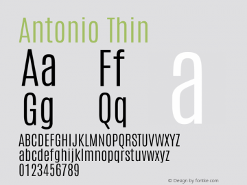 Antonio Thin Version 1.002图片样张