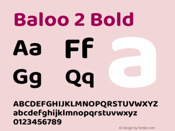 Baloo 2 Bold Version 1.700图片样张