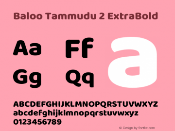 Baloo Tammudu 2 ExtraBold Version 1.700图片样张