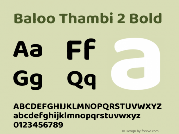 Baloo Thambi 2 Bold Version 1.700图片样张