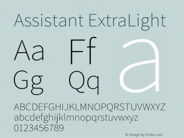 Assistant ExtraLight Version 3.000图片样张