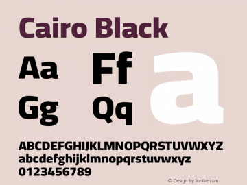 Cairo Black Version 3.117图片样张
