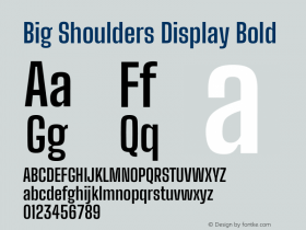 Big Shoulders Display Bold Version 2.002图片样张