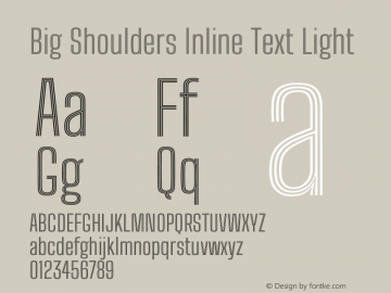 Big Shoulders Inline Text Light Version 2.002图片样张
