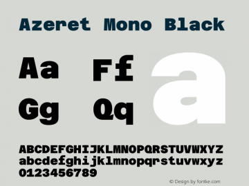 Azeret Mono Black Version 1.002图片样张