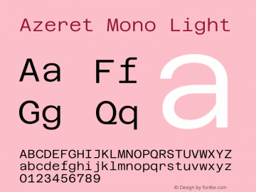 Azeret Mono Light Version 1.002图片样张