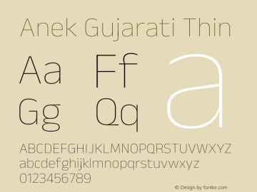 Anek Gujarati Thin Version 1.003图片样张