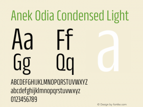 Anek Odia Condensed Light Version 1.003图片样张