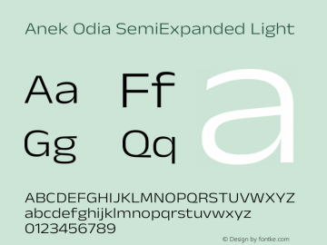 Anek Odia SemiExpanded Light Version 1.003图片样张