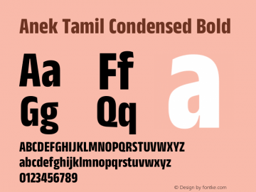 Anek Tamil Condensed Bold Version 1.003图片样张